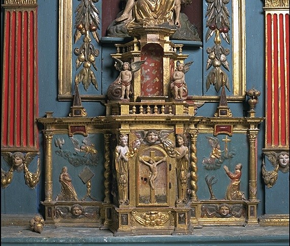 Tabernacle, exposition (tabernacle à ailes et dais d'exposition) : du maître-autel