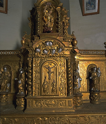 Tabernacle, exposition (tabernacle à ailes et dais d'exposition), du maître-autel