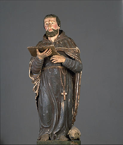 Statue (petite-nature) : Saint Antoine ermite