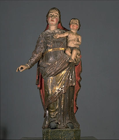 Statue (petite-nature) : Vierge à l'Enfant, dite Notre-Dame des Anges (?)