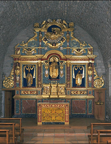 Retable (retable à ailes, retable architecturé à niche), du maître-autel