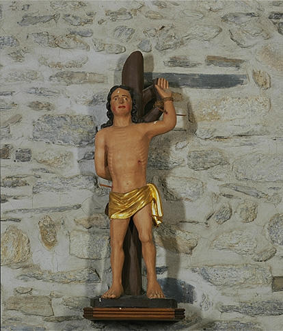 Statue (petite-nature) : Saint Sébastien