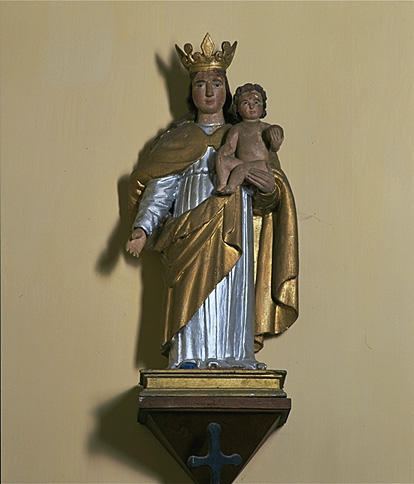 Statue (petite-nature) : Vierge à l'Enfant