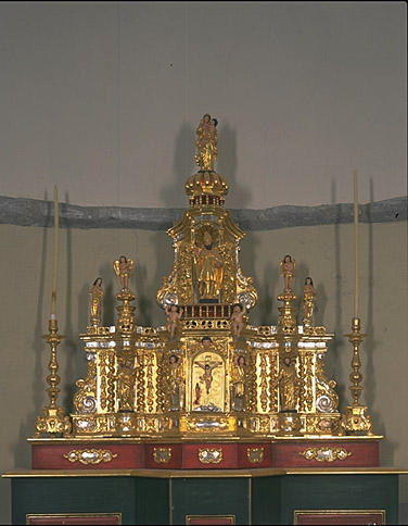 Tabernacle, exposition (tabernacle à ailes et dais d'exposition)