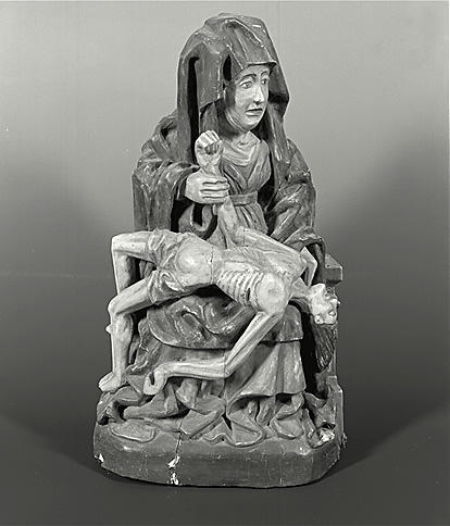 Groupe sculpté (statuette) : Vierge de Pitié