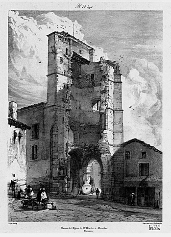 "Ruines de l'église de Saint Martin à Souillac."