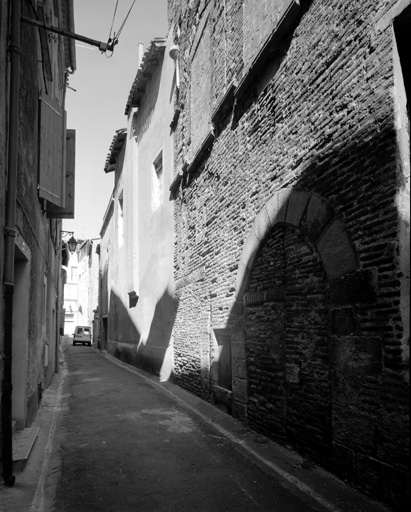 Elévation du corps de bâtiment arrière (sud), sur la rue Dominici.