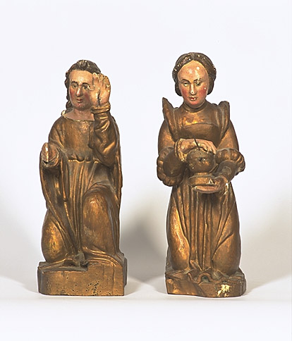 Statues (2) : saint Jean, sainte Marie-Madeleine