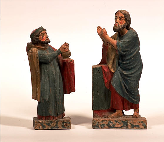 Statues (2) (statuette) : Christ, roi Mage