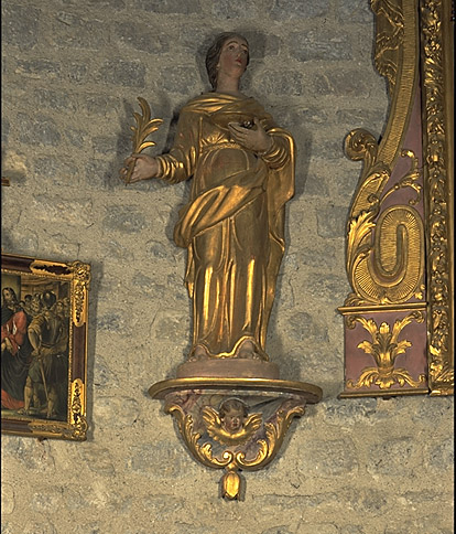 Statue : sainte Luce