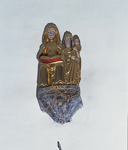 Groupe sculpté : sainte Anne, la Vierge et l'Enfant