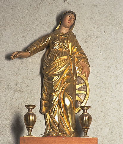 Statue : sainte Catherine d'Alexandrie