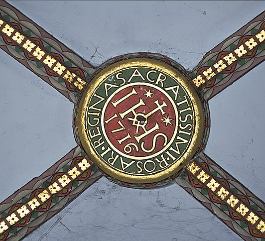 Clef de voûte de la chapelle du Rosaire