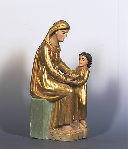 Groupe sculpté : sainte Anne et la Vierge