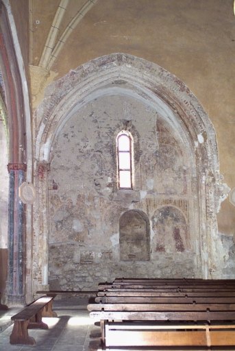 Peinture monumentale de la chapelle Sainte-Anne : scènes de l'enfance de la Vierge