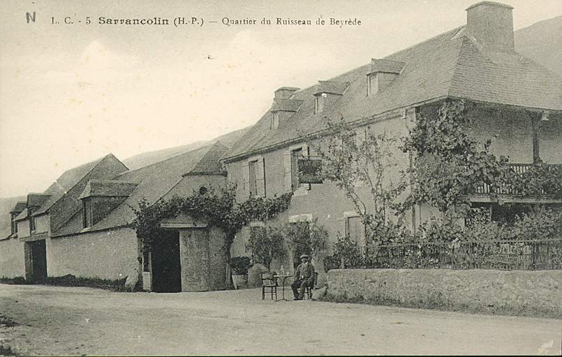 Quartier du ruisseau de Beyrède, au début du 20e siècle.