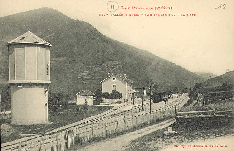 Vue de l'ensemble de la gare, au début du 20e siècle.