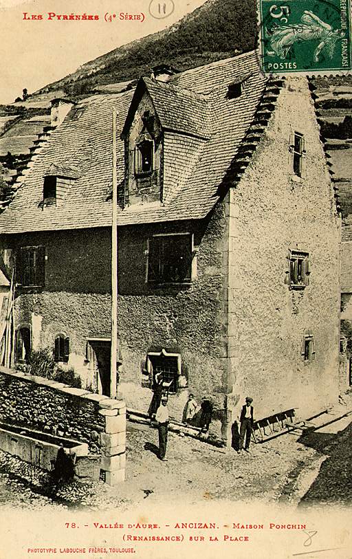 La maison au début du 20e siècle.