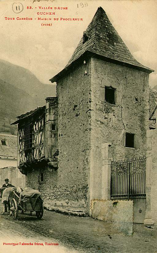 Elévation sur rue au début du 20e siècle.