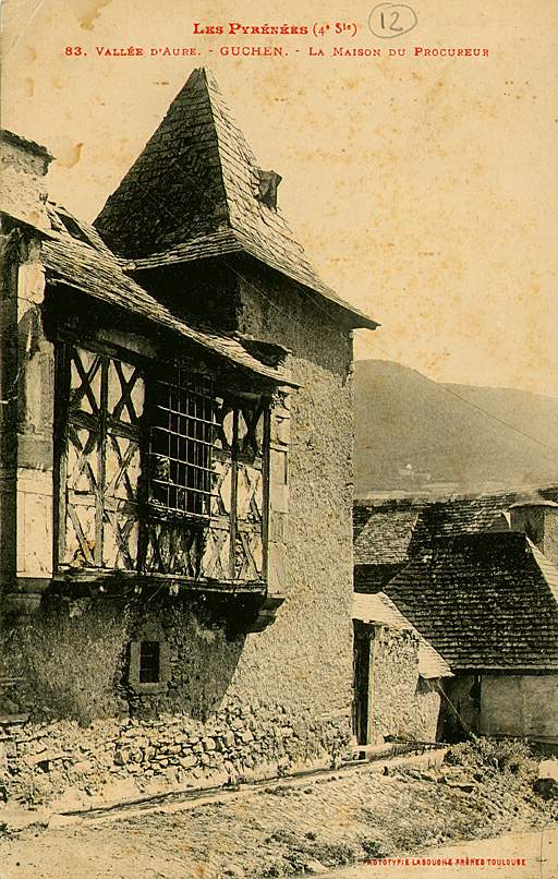 Elévation sur rue au début du 20e siècle.