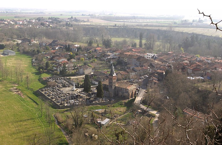 Vue depuis le château fort du Castella.