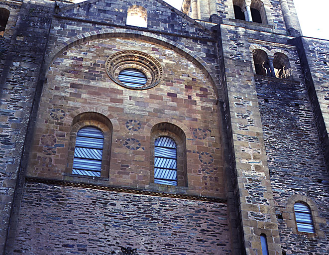 Détail de la façade de l'église