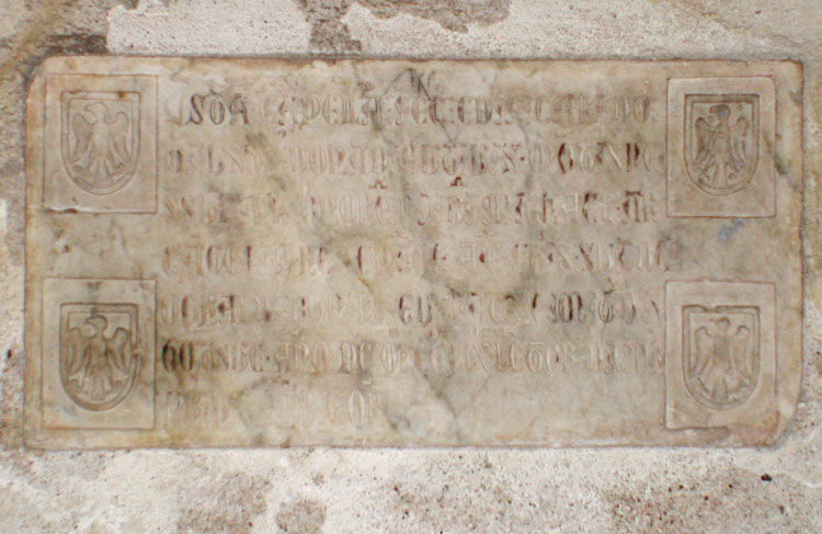 Plaque funéraire de G. Donadieu et son fils