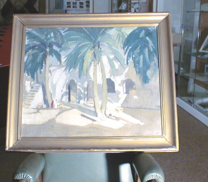 Vue de l'oeuvre, huile sur toile, par Jeanne-Marguerite Fournials, 1932, dépôt du FNAC en 1933.
