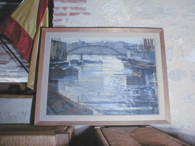 Vue de l'oeuvre, huile sur toile, par Michel Bouchery, 1952 (dépôt du FNAC le 1er juin 1953).