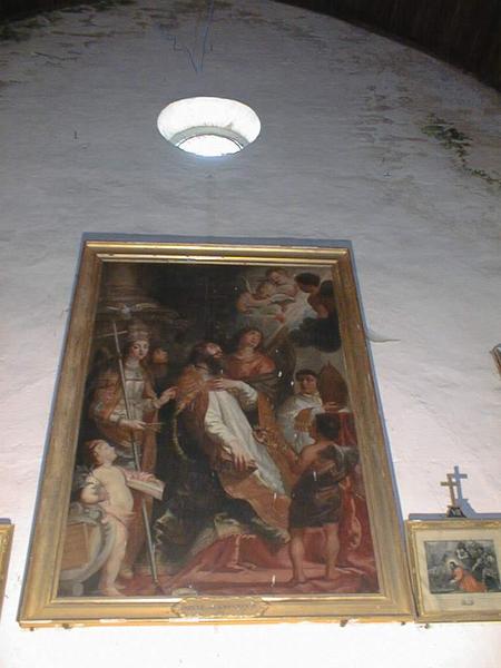 Tableau et son cadre : Saint Augustin en extase
