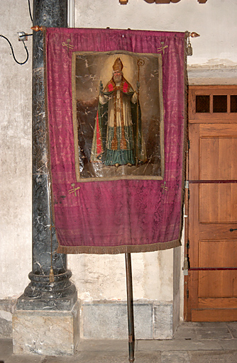 Bannière de procession : Saint Eloi, Saint Pierre