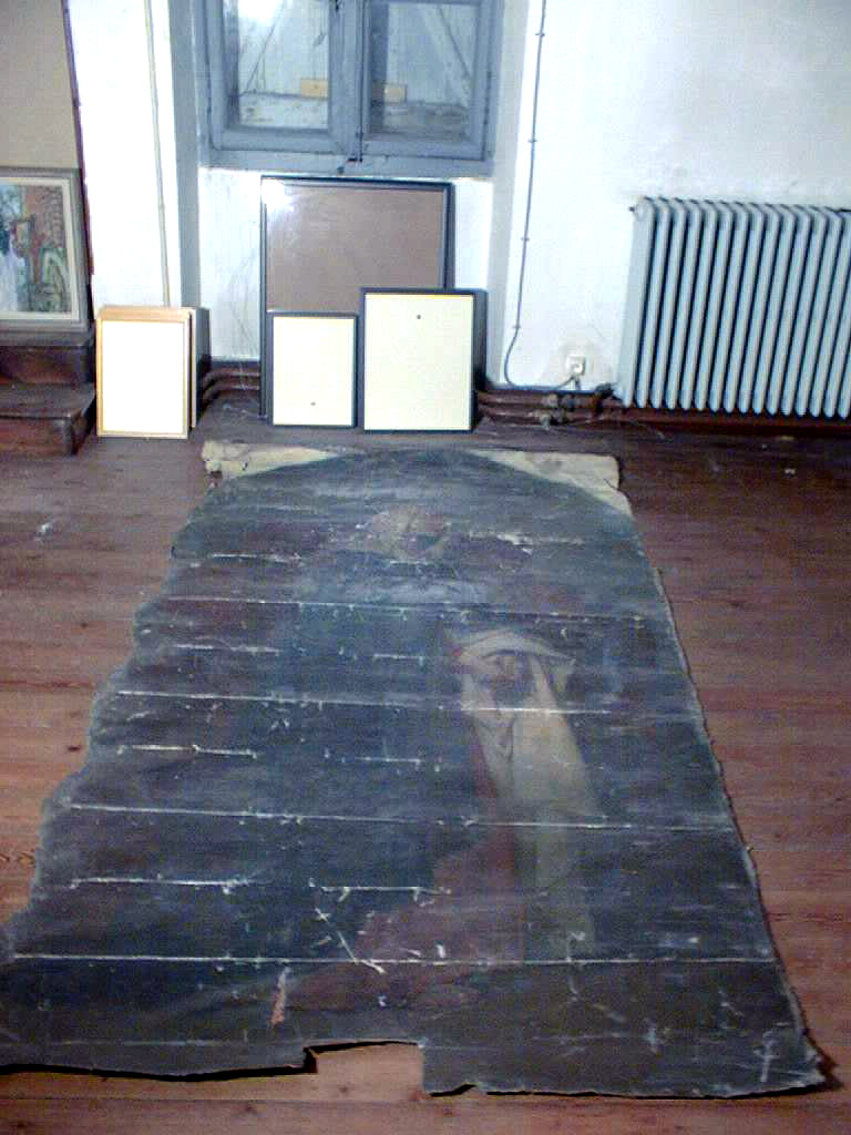 Tableau : La Vierge et les Saintes Femmes au tombeau du Christ