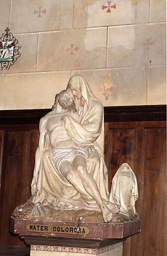 Groupe sculpté (groupe relié, petite nature) : Pietà dite Mater Dolorosa