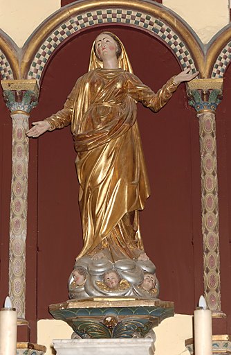 Statue (grandeur nature) : Vierge de l'Assomption