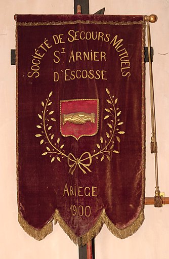 Bannière de procession de la Société de secours mutuels Saint-Arnier d'Escosse