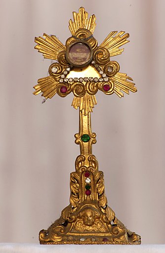 Reliquaire-ostensoir (reliquaire-monstrance), de saint Joseph, de style néo-rocaille