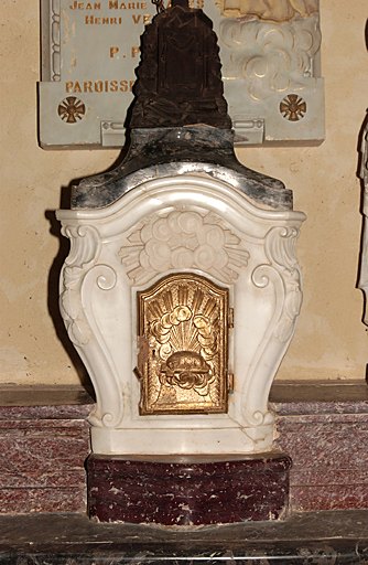 Gradin d'autel et tabernacle de l'ancien maître-autel