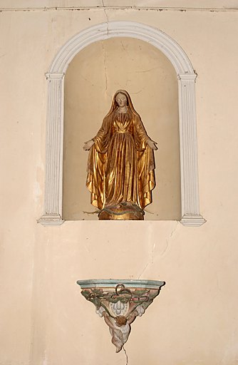 Statue (petite nature) : Immaculée Conception dite de la Médaille miraculeuse