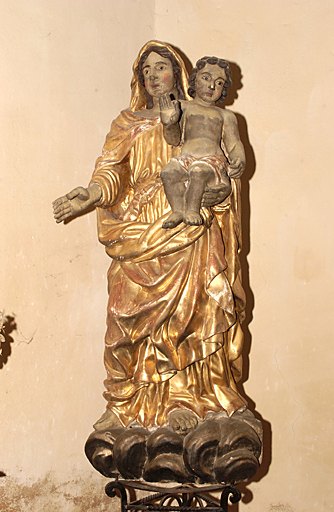 Statue (petite nature) : Vierge à l'Enfant