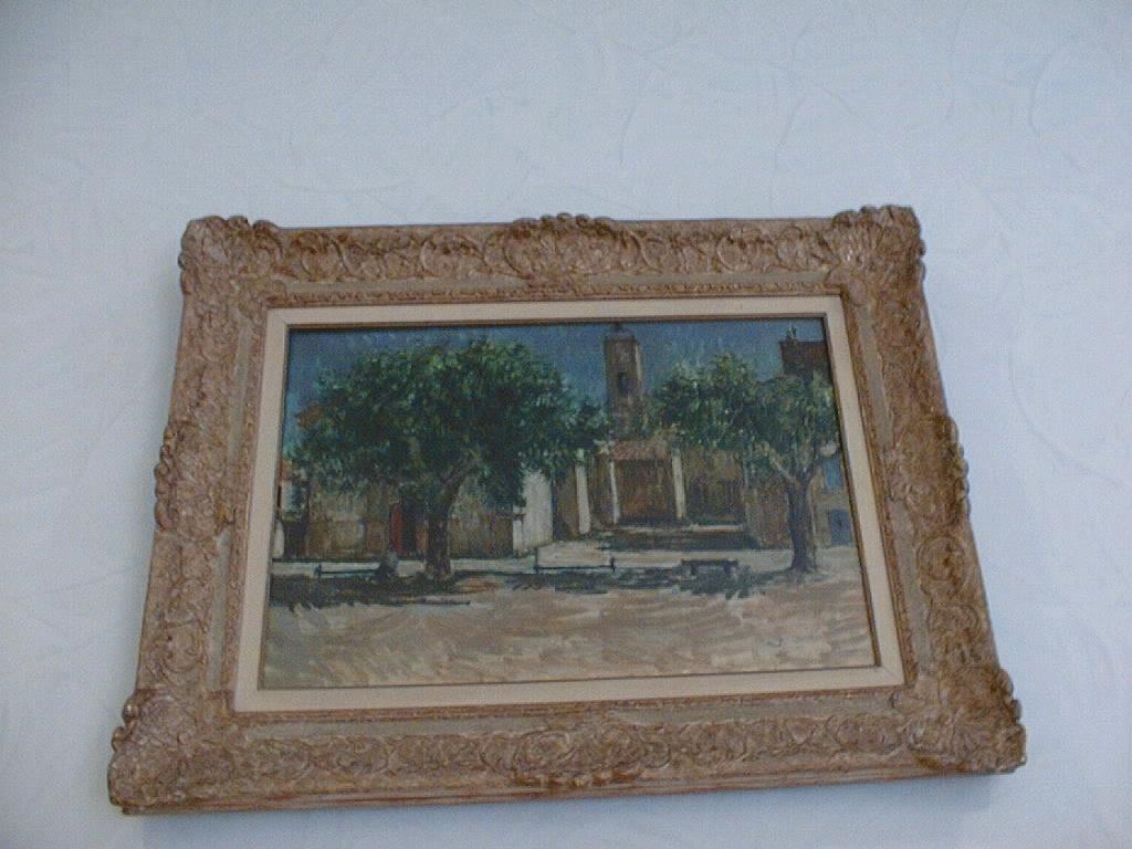 Vue de l'oeuvre, huile sur toile, par Camille Fleury, 1959, dépôt du FNAC en 1962.