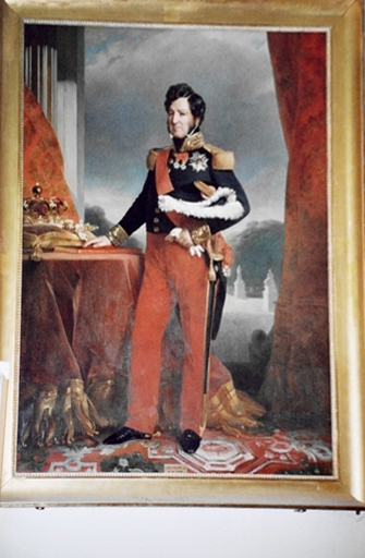 Tableau et son cadre : Louis-Philippe 1er, roi des Français (1773-1850)