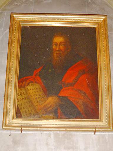 Paire de tableaux et de leurs cadres formant pendant : Portrait de saint Paul, Portrait de saint Pierre