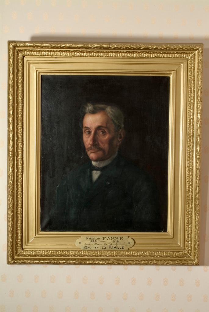 Vue de l'oeuvre, huile sur toile, limite 19e 20e siècle.