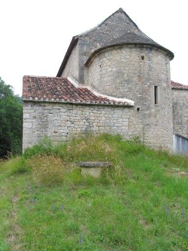 Vue du chevet depuis le sud.