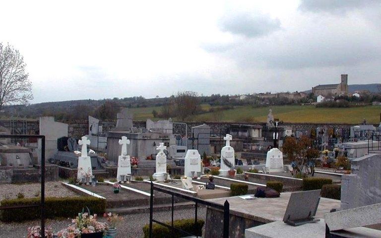 Vue d'ensemble du carré militaire depuis le nord-ouest.