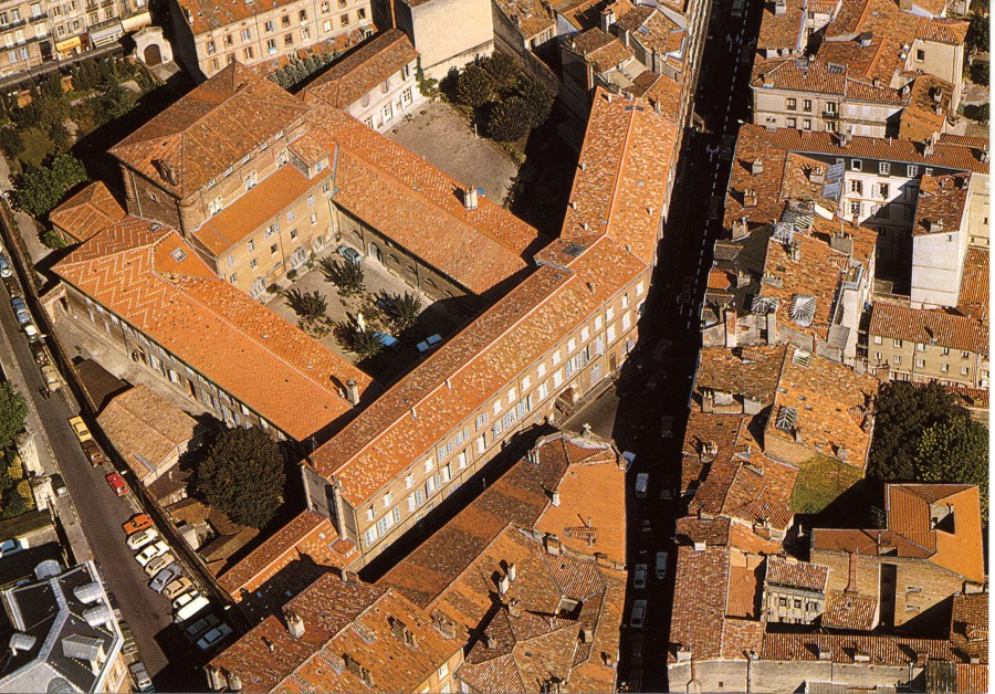 Vue aérienne de l'ancien Collège de Foix