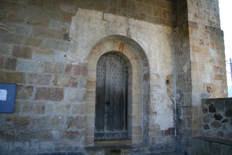 Peinture monumentale des voussures de la porte nord