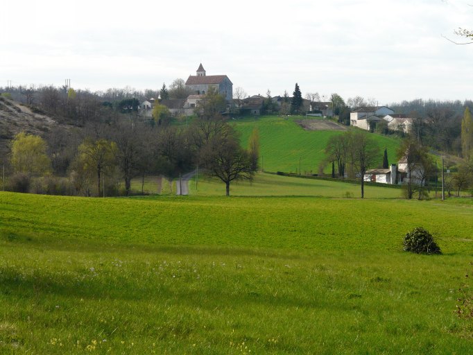 Vue du site depuis le nord-ouest.