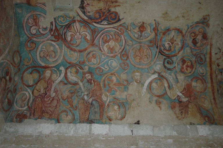 Peintures monumentales de la chapelle de l'ancien logis abbatial