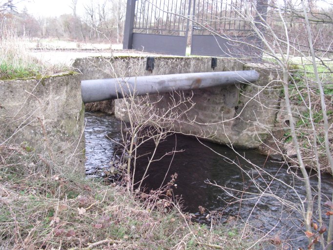 Vue aval du pont.